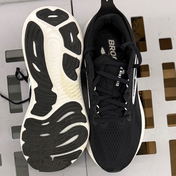 Brooks Black and White Athletic Shoes